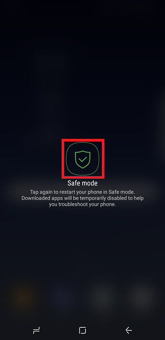 galaxy s8 safe mode
