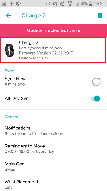samsung s5 android Fitbit Charge 2 account choose tracker
